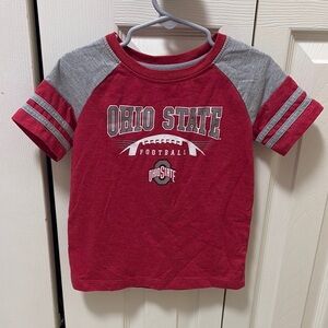 Colosseum Red and Gray Short Sleeve Tee